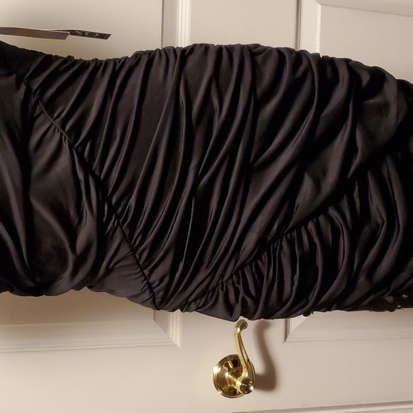 XOXO Laced Ruched Halter Dress - Picture 3 of 12